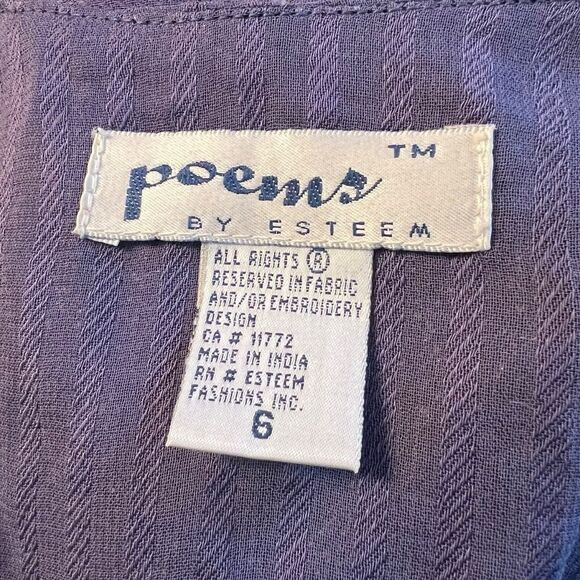 Poems by Esteem Blue 2 piece Dress set with Jacket - Picture 5 of 10